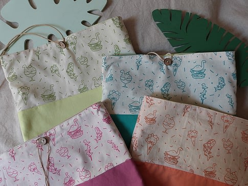 How to: hand screen printed pouches, handmade by Leegloo
