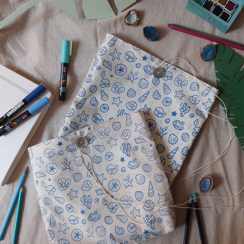 How to: hand screen printed pouches, handmade by Leegloo